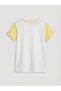 Two Mt Shop Quality Yellow Oval Collar Printed Girls' T-Shirt - 2