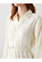 Original Modal Blend Ruffle Shirt Dress - 3