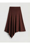 Original Elastic Waist Asymmetrical Cut Skirt - 4