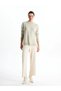 Crew Neck Embroidered Women's Knitwear Sweater (W4) - 2