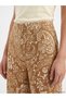 Two Mt Shop Quality Lcwaikiki Classic Yellow Patterned Standard & Regular Wide Leg Women's Trousers - 3