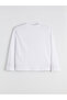 Lcw Vision White Printed Oversize 100% Cotton Women's T-Shirt - 6