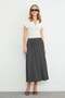 Polka Dot Modal Skirt with Elastic Waist - 2