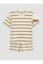Lcw Kids Brown Striped Boys' Shorts Set - 3
