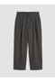 Trendlucky Loose Fit Women's Pleated Fabric Pants with a Difference in Color - 5