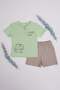 100% Cotton Printed Boys' 2-Piece Set