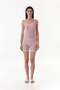 Thick Striped Lace Shorts Pajama Set - 6