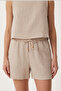 Muslin Blouse Shorts Set Lmc0063 Cream - 5
