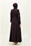Plum Lace Detailed Mevlana Ferace 5069-04 - 5