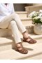 051 Walnut Genuine Soft Leather Anatomical Women's Sandals - 3