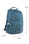 571 Crinkle / Clinkir Waterproof Lightweight Multi-Eye Sports, Travel, School, Laptop Backpack Blue 1B - 2
