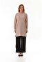 Bürümcük Fabric Crew Neck Tunic with Slits on the Sides - 7