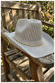 Panama Straw Cowboy Hat for Women and Men (Size 55-58 cm) - 2