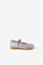 Silver Glittery Velcro Girls' Shoes - 2