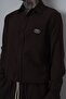 Men's R Embroidered Long Sleeve Muslin Oversized Shirt Dark Brown - 5