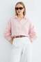 Gestreiftes, langes Oversize-Hemd - 3