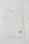 Girl's T-Shirt with Heart Emblem, Ages 9-14, Ecru - 4