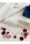 Women's Gold Heart Crystal Stone Necklace with Stone Frame Stylish Love Necklace - 2