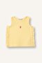 Crew Neck Strawberry Embroidered Ruffle Yellow Undershirt Baby Girl H8225A526Sm - 4