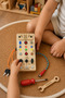 Educational Wooden Montessori Lighted Screwdriver and Screw Game Board for Children - Intelligence Developing Toy
