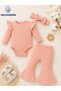 Premium Spanish Style 3-Piece Set 0-2 Years Pink - 3