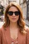 Women's uv400 black club master sunglasses with accessories 25-03 c2 - 3