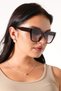 Women's uv400 cat eye brown sunglasses 23031 c3 light color - 4