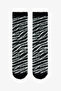 White Zebra Patterned Home Socket Socks