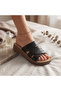 Women's Leaf Perforated Orthopedic Sole Home Daily Use Slippers
