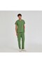 Pistachio Green Dr. Greys Doctor Nurse Medical Scrubs Set Terry Cotton Fabric - 4