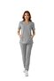 Neutral Gray Dr. Greys Doctor Nurse Medical Scrubs Set Luxury Lycra Fabric - 2