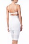 Women's White Adjustable Strap Dumbbell Length Corset 1255 - 2