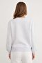3 Thread Teddy Bear Embroidered Crew Neck Sweatshirt - 7