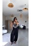 Black Silk Satin Shalwar - 3