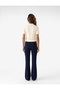 Ribbed Detailed Striped Spanish Style Trousers - 3