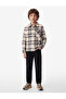 Long Sleeve Single Pocket Buttoned Plaid Lumberjack School Shirt
