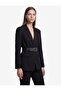 High Waist Slim Fit Cigarette Pants with Pockets - 2
