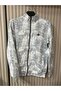 Men's 2 Thread Compact Combed Cotton Patterned White Jacket - 2