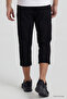 Black Lace-up Standard Mold Zipper Pocket Active Sport Men's Capri - 83096 - 5