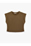 Modal Blend Crew Neck Short Sleeve Basic Pajama Top - 5