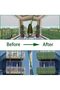50x300cm green 20x118in/50x300cm Artificial Ivy Privacy Fence Wall Screen, Faux Greenery Backdrop Iv - 4