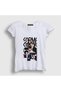 Women's White Karma Bang Chan Bangchan Stray Kids T-Shirt 607083Tt