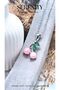 Pink Cherry Figure Steel Necklace - 3
