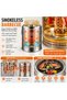 Vertical Smokeless BBQ Grill, 304 Stainless Steel Kebab Grill, Hanging Skewer Charcoal Barbecue for Outdoor Camping, Patio & Family Gatherings - 5