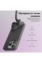 Silicone case iPhone 12 Pro Max, with microfiber, thin, protective, raised edges, dark gray - 2