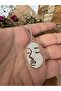 Unisex Necklace with Abstract Human Face Figure – Modern and Artistic Design - 2