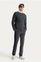 Regular Fit Standard Cut Lycra Velvet Trousers