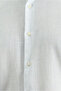 Long Sleeve Slim Fit Slim Fit Linen Look Cotton Sports Button Collar Shirt - 4