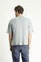 Oversize Printed Single Jersey Cotton T-Shirt - Crew Neck - 3