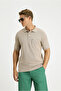 Regular Fit Cotton Embroidered Pocket Non-Curling Polo Neck T-Shirt - 4